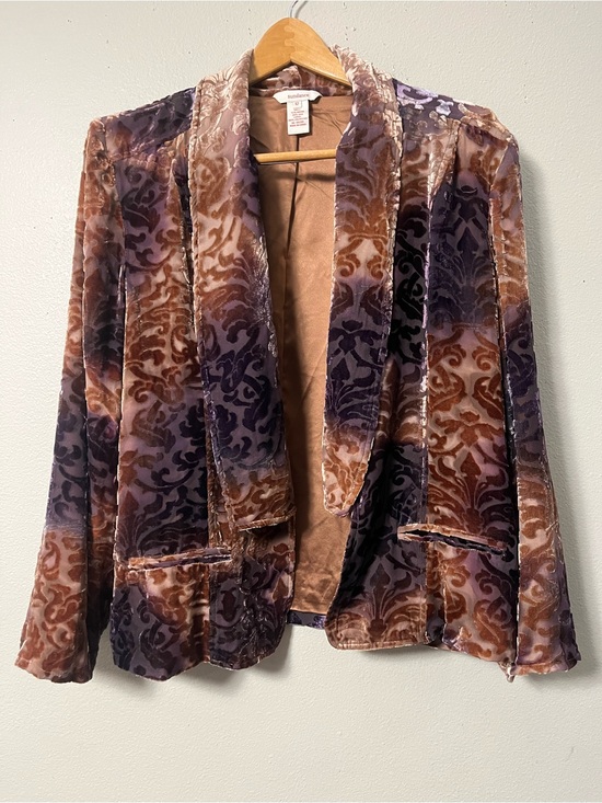 Sundance Jackets & Blazers - Sundance Silk Blend Bronze Velvet Blazer Whimsy Goth Romantic Size 12
